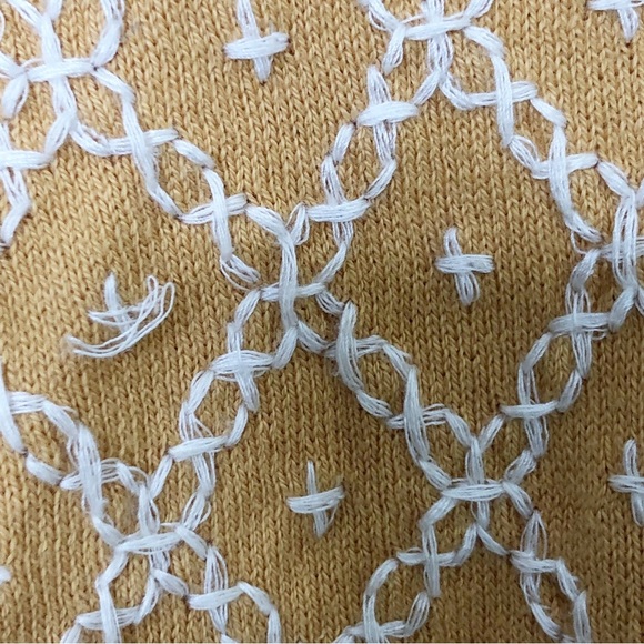 Free people with a free mustard, embroidered oversize tunic, Henley - Picture 6 of 12